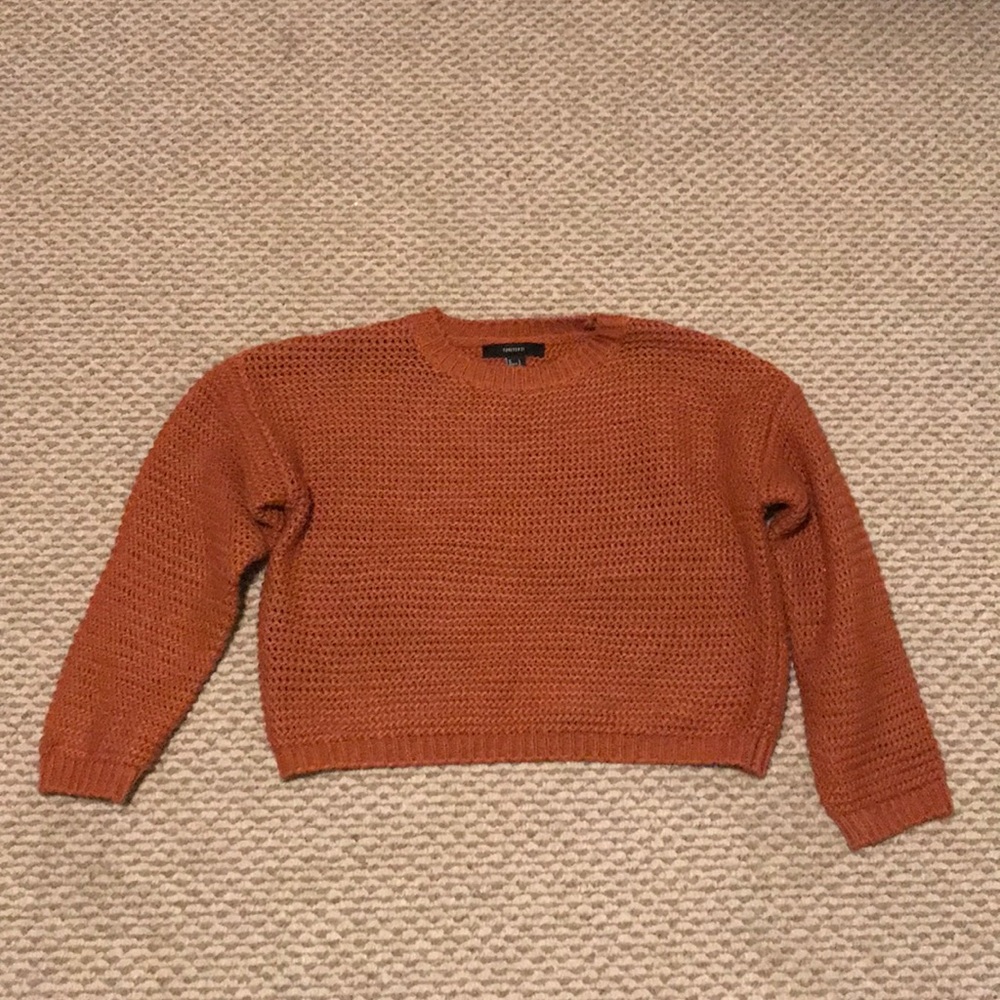 Forever 21 russet orange sweater